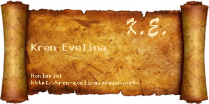 Kren Evelina névjegykártya